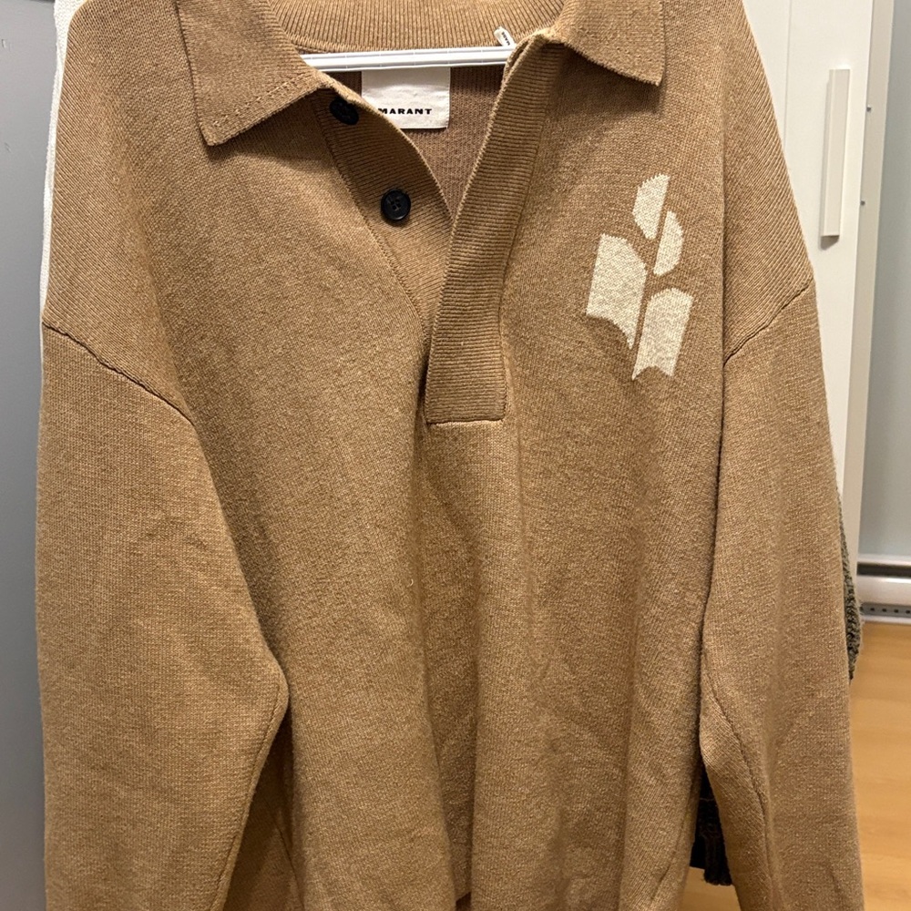 Tan Collared Sweater Isabel Marant
